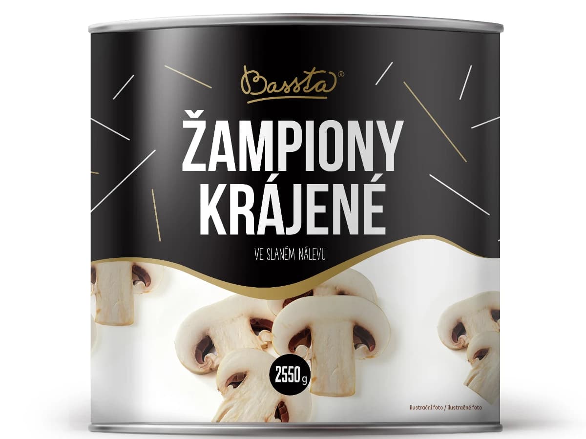 Žampiony krájené P3/1