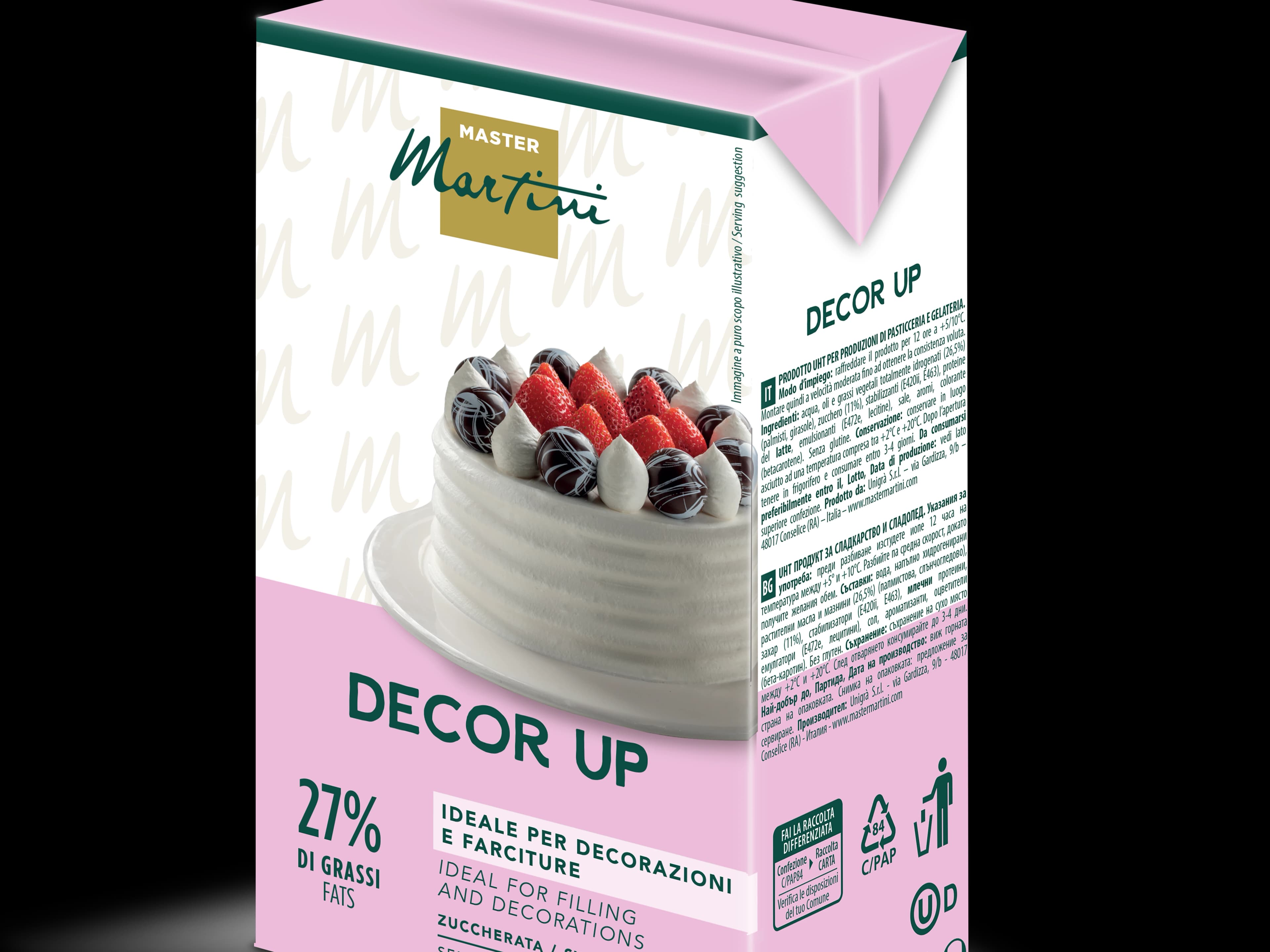 MASTER decor up 1l slazená rostlinná šlehačka
