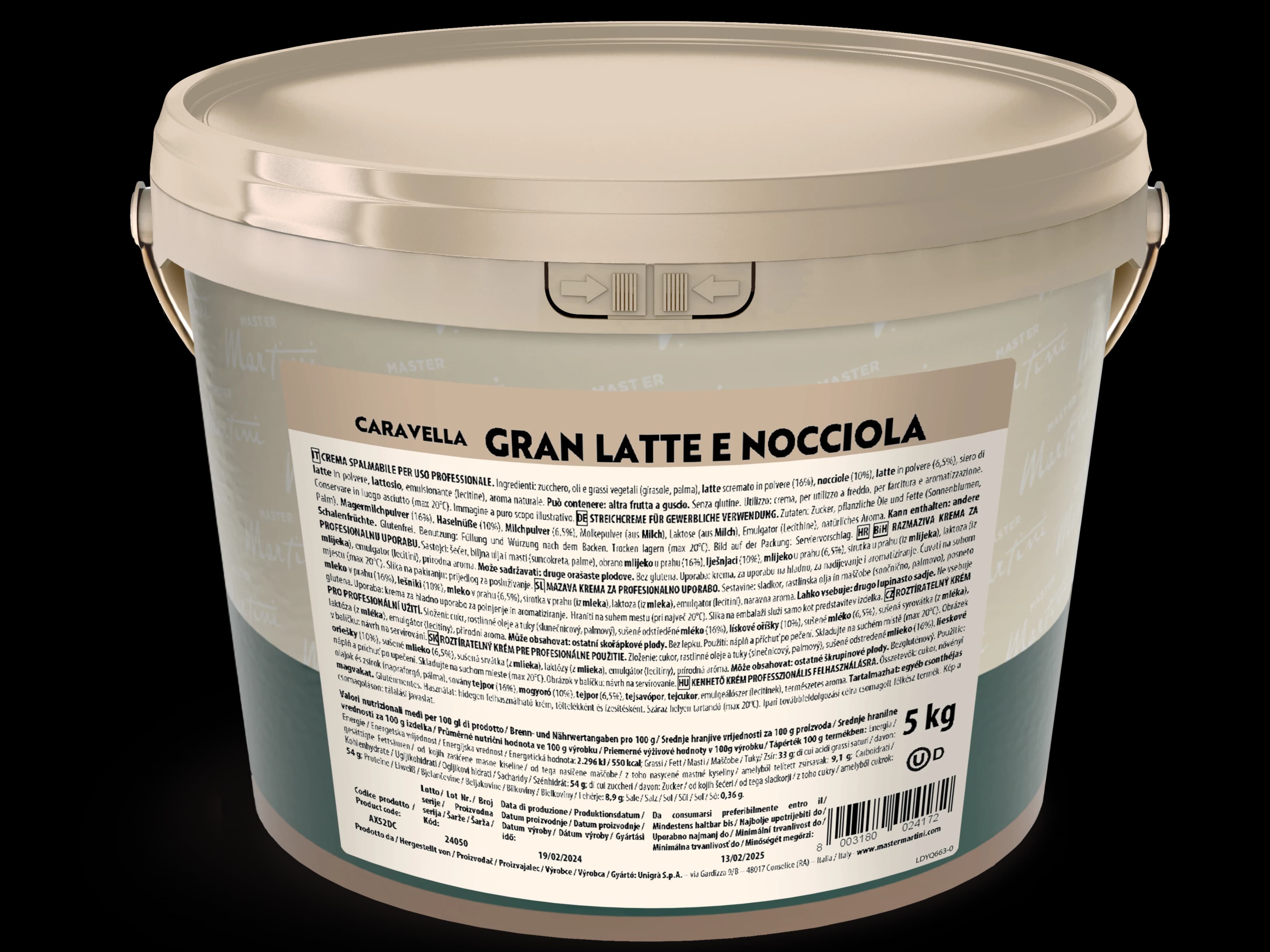 Caravella gran latte nocciola 5kg