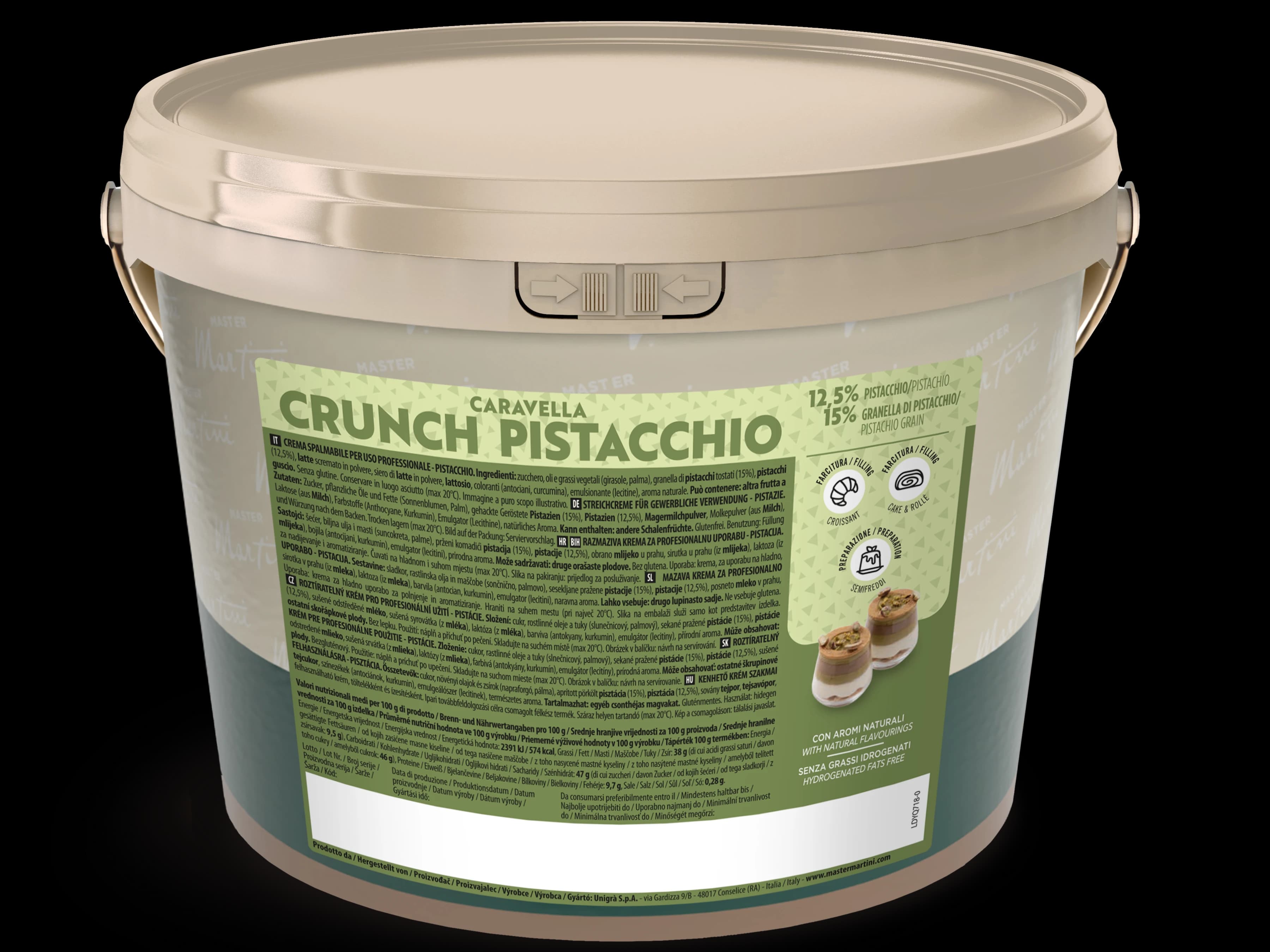 Caravella crunch pistachio 5kg (s kousky)