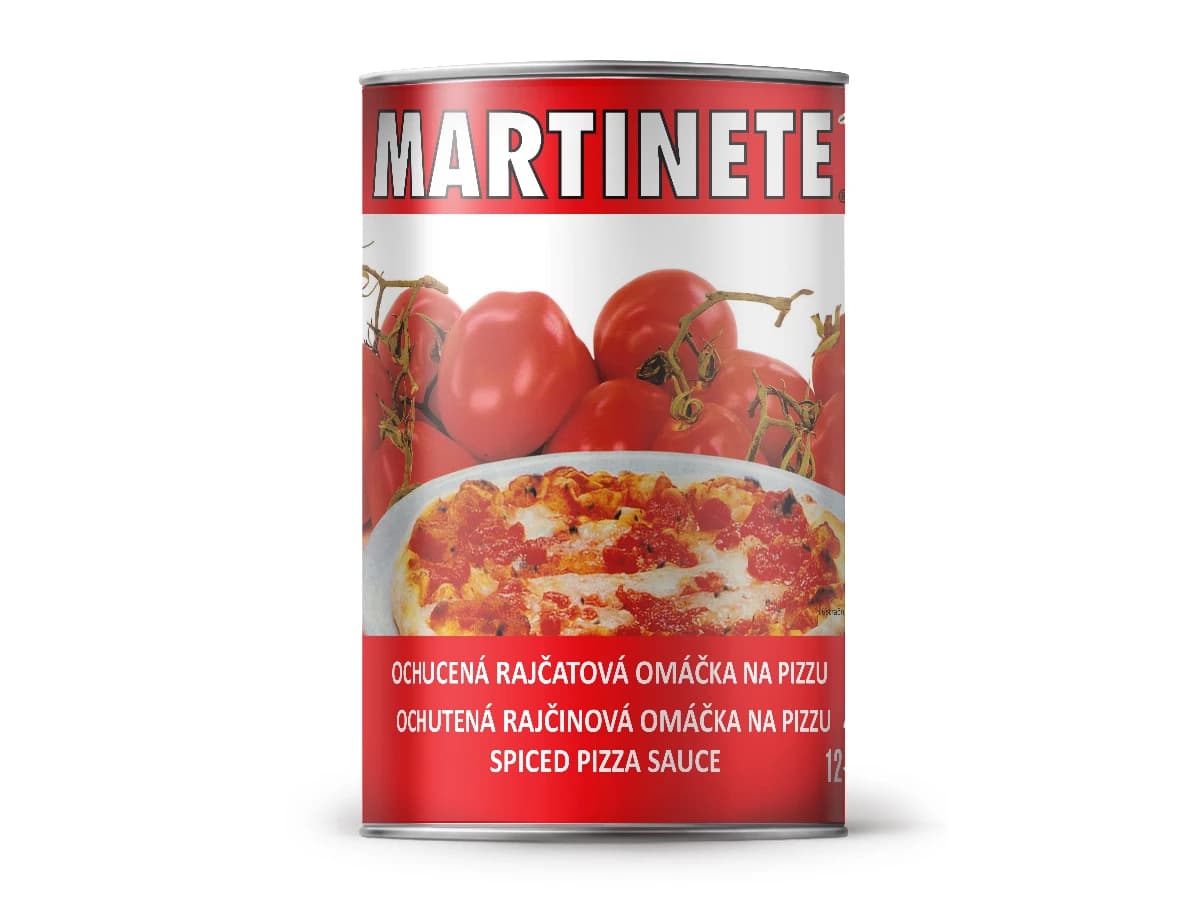 Pizza rajčatová omáčka ochucená 12/14° 4,15 kg