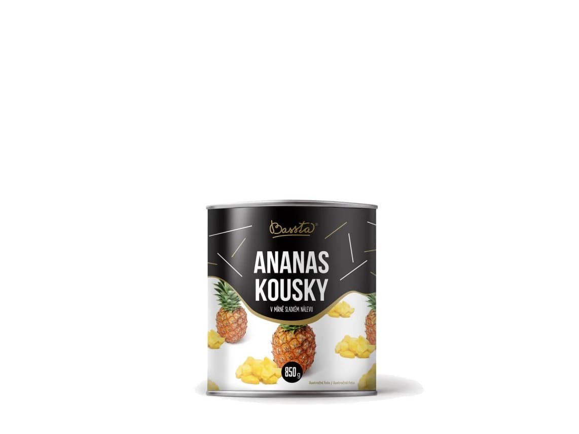 Ananas kousky 850g
