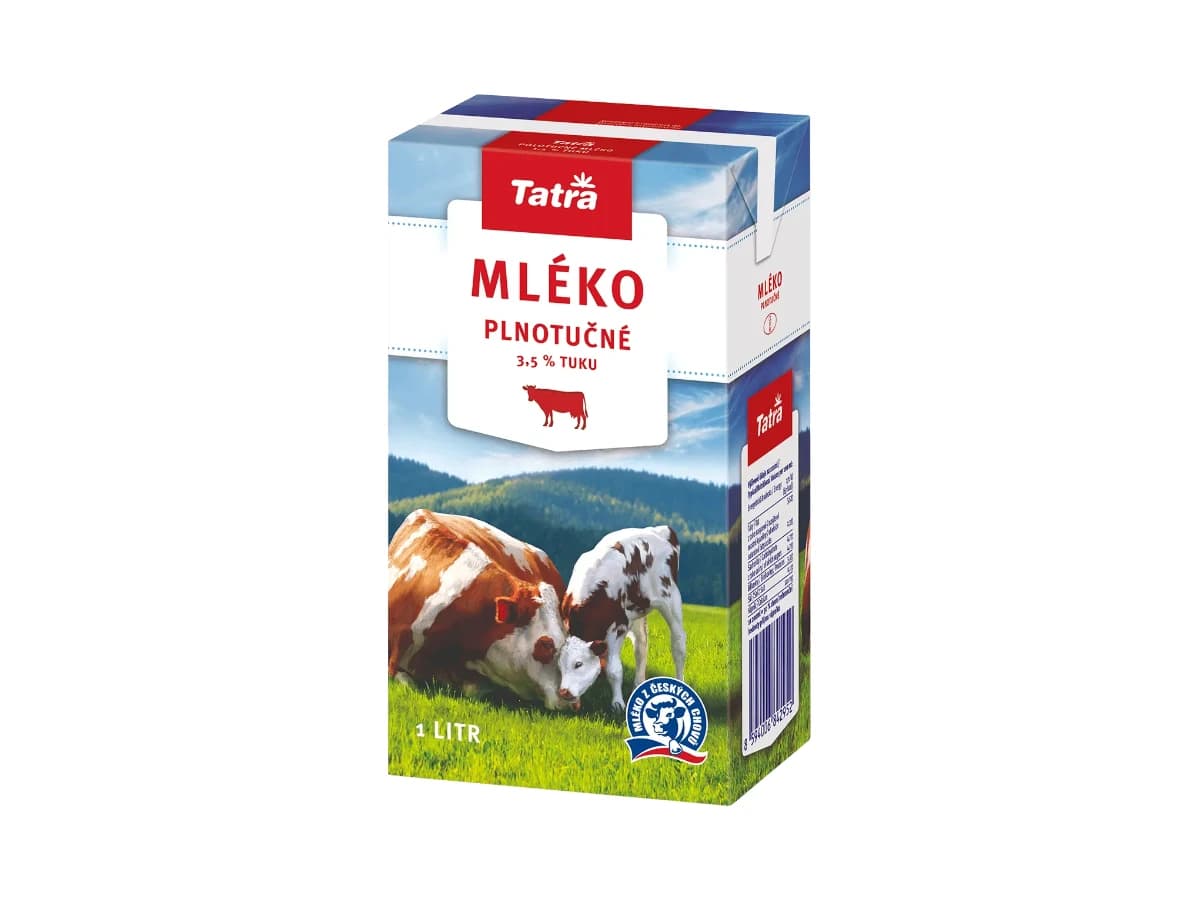 Mléko trvalivé plnotučné 1l